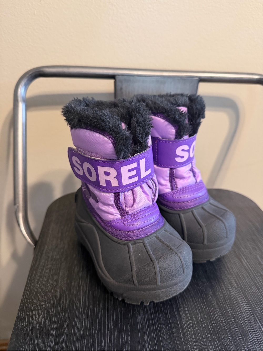 Sorel Snow Commander Toddler Boots Kids Size 4 Purple Gumdrop Winter - Picture 10 of 10
